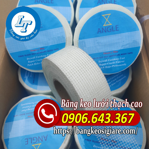 Nơi phân phối băng keo lưới dán trần thạch cao Băng keo lưới thạch cao