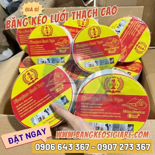 Băng keo lưới sợi thủy tinh thạch cao giá tốt Băng keo lưới sợi thủy tinh thạch cao giá tốt