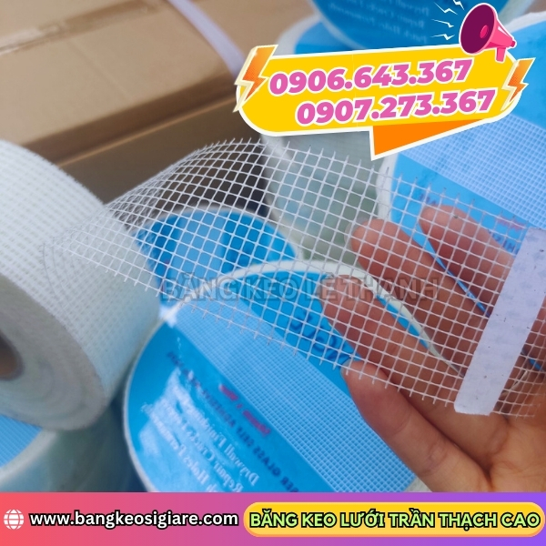 Cấu tạo băng keo lưới trần thạch cao 2 lớp Cấu tạo băng keo lưới trần thạch cao 2 lớp