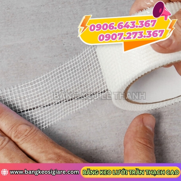 Băng keo lưới trần thạch cao dán các vết nứt ở tường Băng keo lưới trần thạch cao dán các vết nứt ở tường