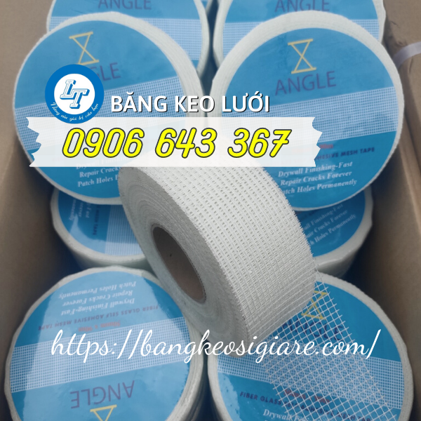 mua giá sỉ rẻ băng dính lưới dùng dán trần thạch cao băng keo lưới