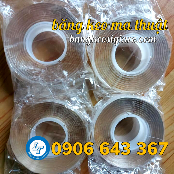 băng keo ma thuật 2 mặt siêu dính đa năng băng keo ma thuật