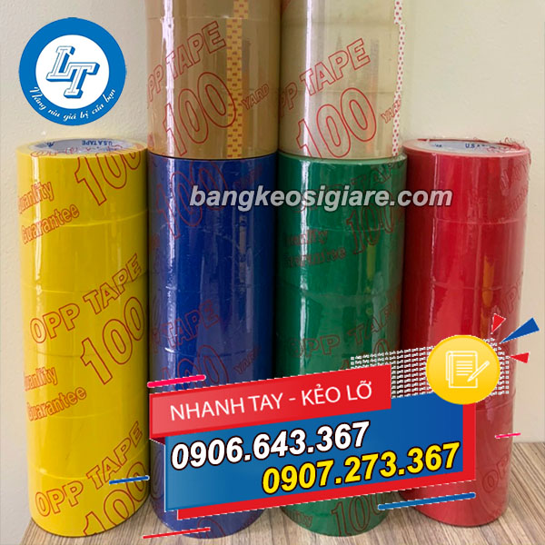 BĂNG KEO MÀU THƯƠNG HIỆU BĂNG KEO LÊ THANH BĂNG KEO MÀU