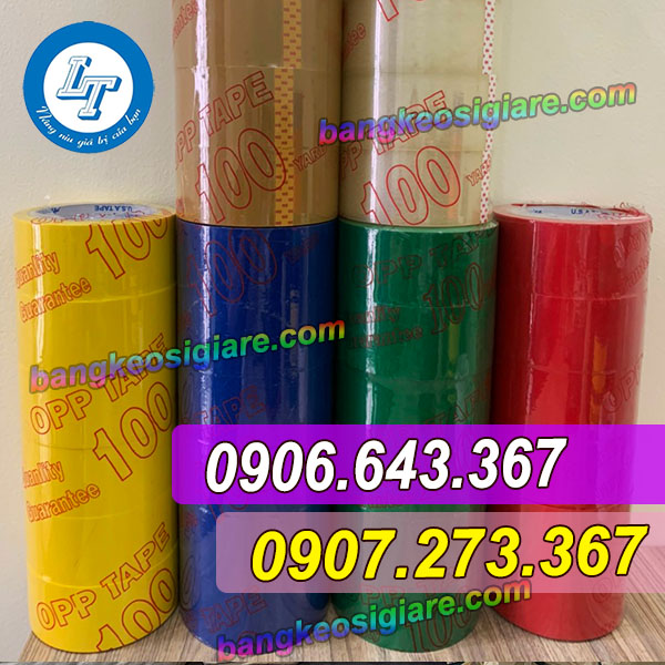 NGUỒN HÀNG BĂNG KEO MÀU DÁN THÙNG GIÁ SỈ RẺ băng keo màu 5f