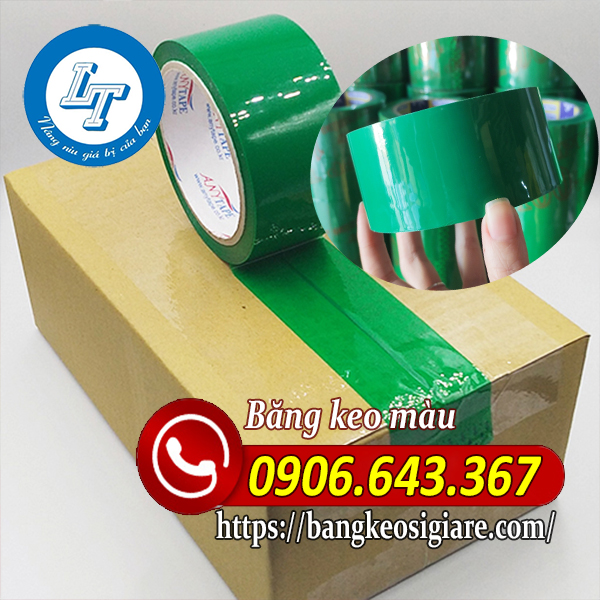 Băng keo màu chuyên dán thùng Băng keo màu dùng dán thùng