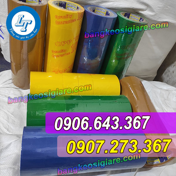 NGUỒN HÀNG BĂNG KEO MÀU DÁN THÙNG GIÁ SỈ RẺ băng keo màu giá sỉ
