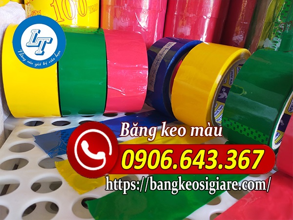 Băng keo dán thùng đủ màu sắc Băng keo dán thùng đủ màu sắc