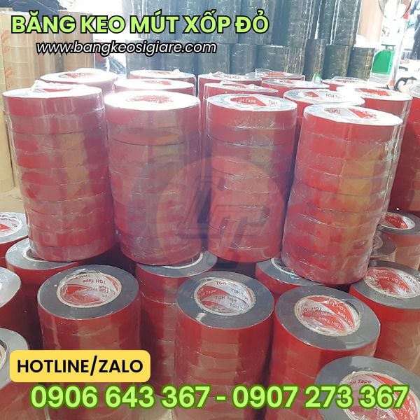 Sỉ băng keo mút xốp 2 mặt đỏ đen dính chắc, thay thế đinh vít Sỉ băng keo mút xốp 2 mặt đỏ đen dính chắc, thay thế đinh vít