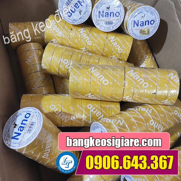 Băng keo điện chuyên dụng bán sỉ rẻ trên thị trường băng keo nano con nai