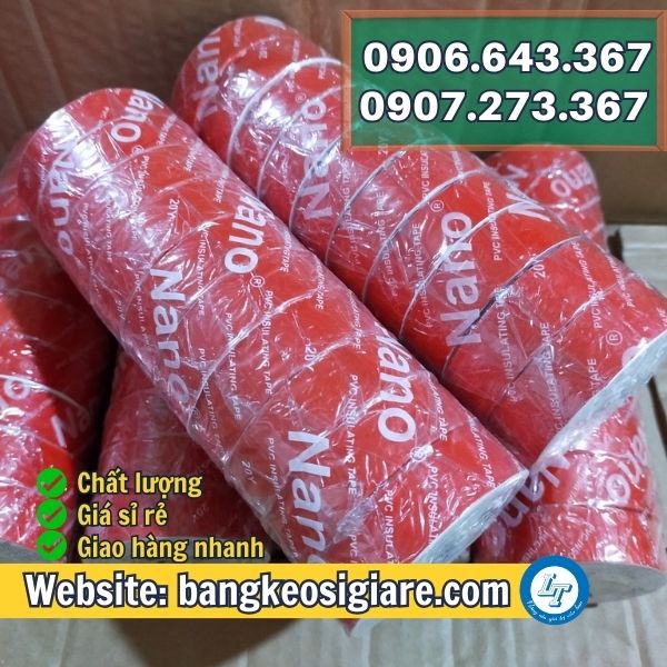 CUNG CẤP SỈ BĂNG KEO ĐIỆN NANO 4F8, 5F ĐẶT THEO YÊU CẦU băng keo nano đỏ