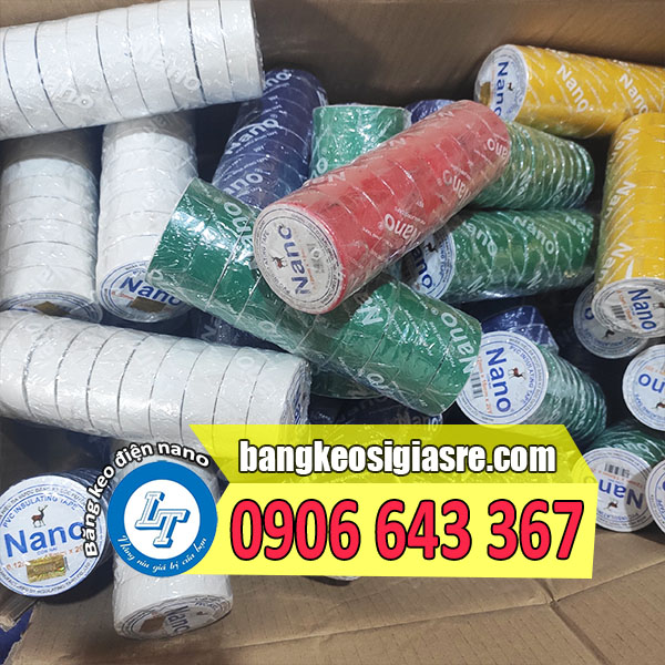 Giá sỉ băng dính điện PVC nano 20 yard băng dính nano điện nhiều màu
