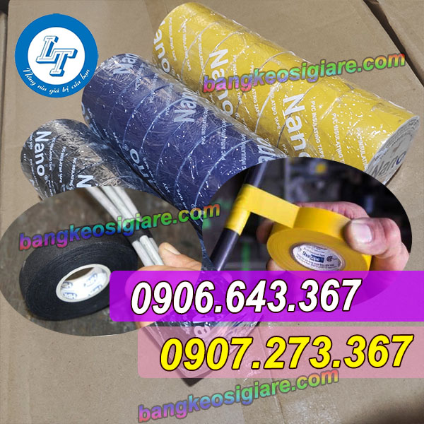 NƠI BÁN SỈ BĂNG KEO NANO MÀU 1F8 X 20Y GIÁ RẺ băng keo nano quấn dây điện