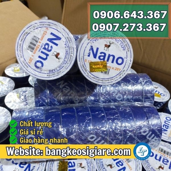 CUNG CẤP SỈ BĂNG KEO ĐIỆN NANO 4F8, 5F ĐẶT THEO YÊU CẦU băng keo nano xanh dương