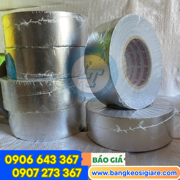 Băng keo nhôm sợi thủy tinh giá rẻ Băng keo nhôm sợi thủy tinh giá rẻ