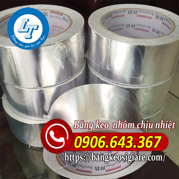 Nơi bán sỉ băng keo nhôm chịu nhiệt miền nam Băng keo nhôm chịu nhiệt trơn