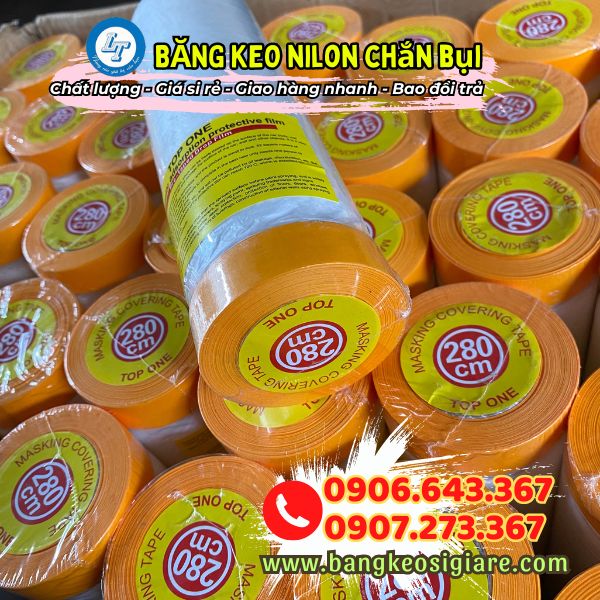 giá sỉ rẻ băng keo nilon che sơn cho đại lý băng keo nilon che sơn chắn bụi 280cm