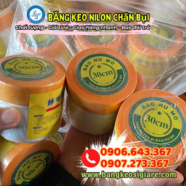 giá sỉ rẻ băng keo nilon che sơn cho đại lý băng keo nilon che sơn chắn bụi 30cm