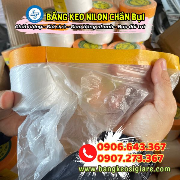 giá sỉ rẻ băng keo nilon che sơn cho đại lý băng keo nilon che sơn chắn bụi có lớp keo dính