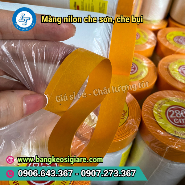 MÀNG NILON CHE BỤI ĐA NĂNG, CHE SƠN GIÁ SỈ MÀNG NILON CHE BỤI CÓ LỚP KEO BÁM DÍNH