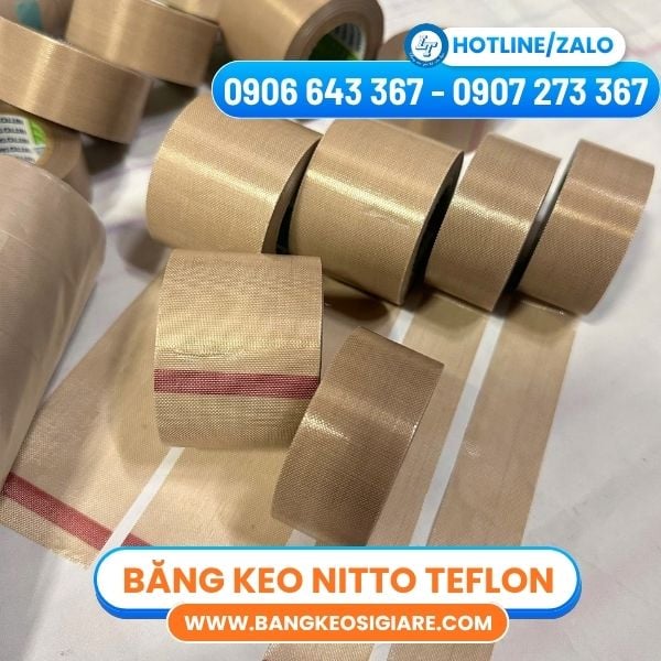 Băng keo Nitto Teflon chịu nhiệt giá sỉ dán máy ép nhiệt Băng keo Nitto Teflon chịu nhiệt giá sỉ dán máy ép nhiệt