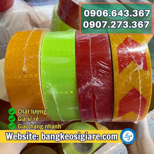 BĂNG DÍNH PHẢN QUANG NHIỀU MÀU 5F GIÁ SỈ RẺ HCM băng keo phản quang nhiều kiểu dáng