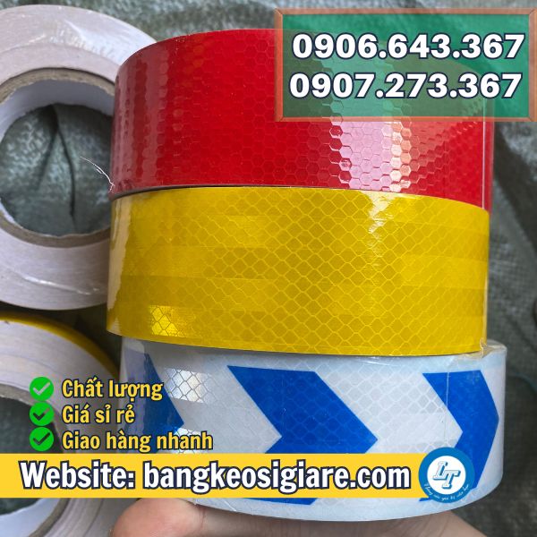 BĂNG DÍNH PHẢN QUANG NHIỀU MÀU 5F GIÁ SỈ RẺ HCM băng keo phản quang nhiều màu