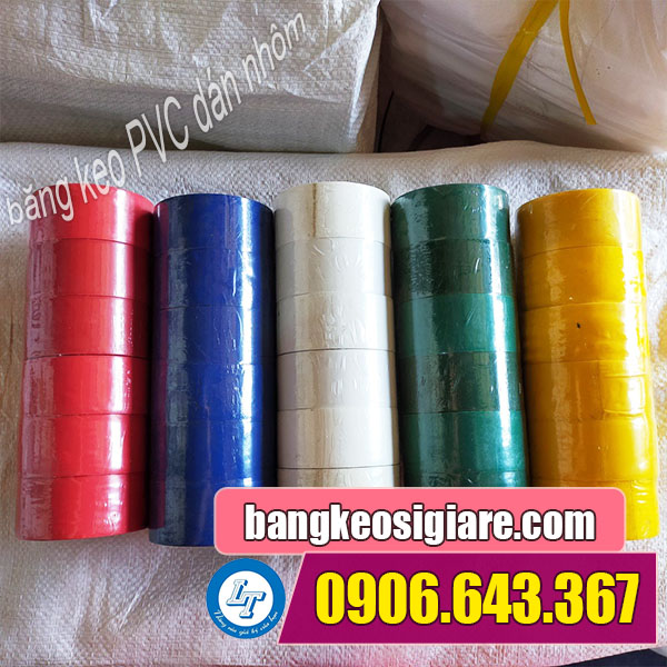 đầu mối băng keo dán nhôm đa kích thước, nhiều màu băng keo pvc dán nhôm nhiều màu sắc