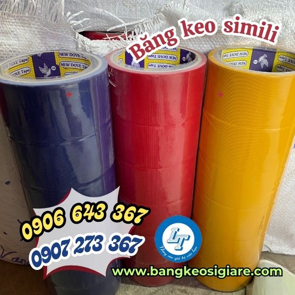 Địa chỉ bán sỉ rẻ băng keo simili đủ màu băng keo simili chất lượng