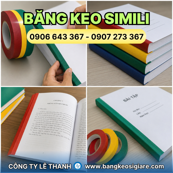 Băng keo simili dán gáy sách, tài liệu photo giá sỉ tận kho Băng keo simili dán gáy sách, tài liệu photo giá sỉ tận kho