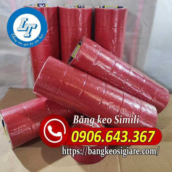 Nhà cung cấp băng keo simili giá tốt trên thị trường Băng keo simili đỏ