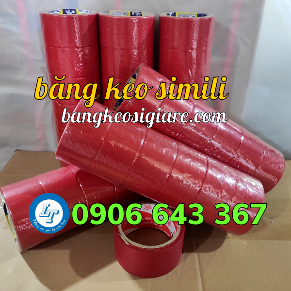 Băng keo nào dùng đóng gáy sách? Giá cả thế nào? băng keo simili màu đỏ