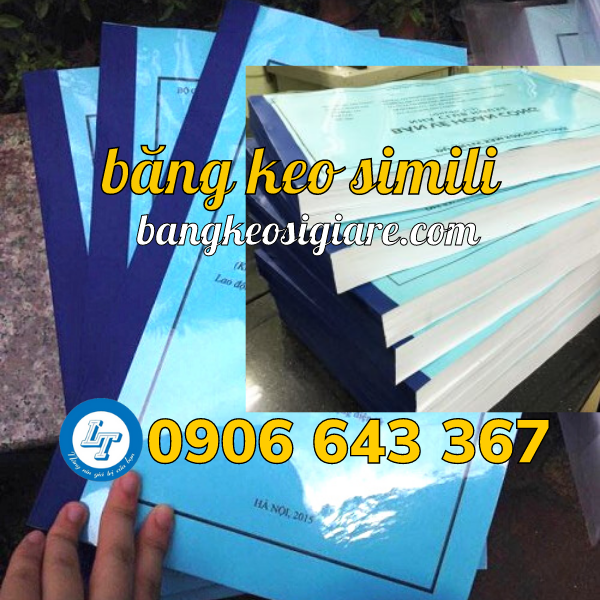 Băng keo nào dùng đóng gáy sách? Giá cả thế nào? băng keo simili đóng gáy sách