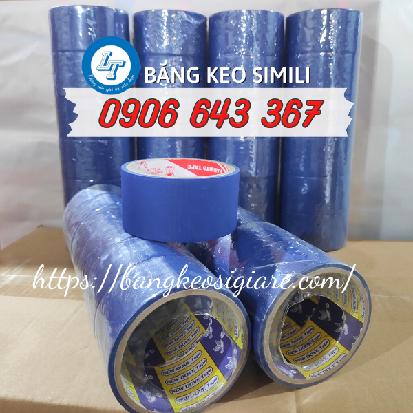 xưởng băng keo simili giá rẻ cho doanh nghiệp băng keo simili màu xanh dương