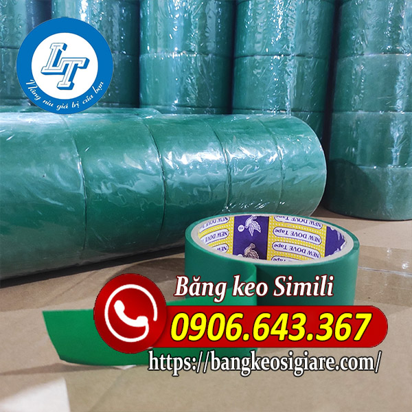 Nhà cung cấp băng keo simili giá tốt trên thị trường băng keo simili xanh lá