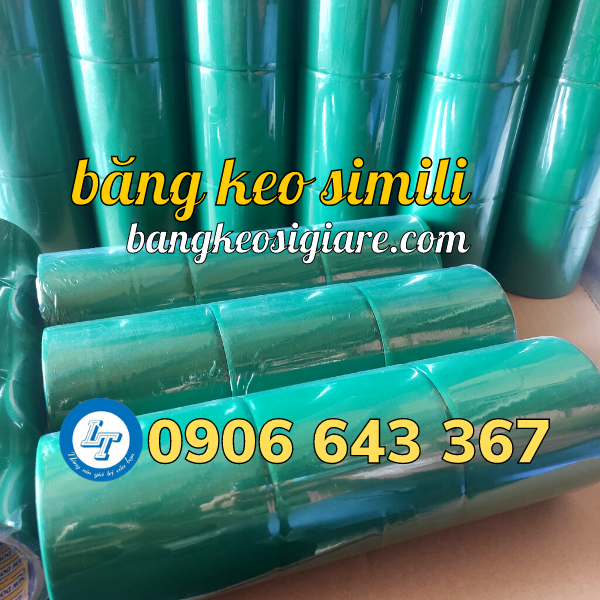 Băng keo nào dùng đóng gáy sách? Giá cả thế nào? băng keo simili xanh lá
