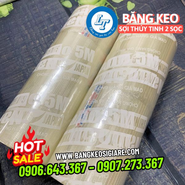 Băng keo sợi thủy tinh 2 sợi Băng keo sợi thủy tinh 2 sợi