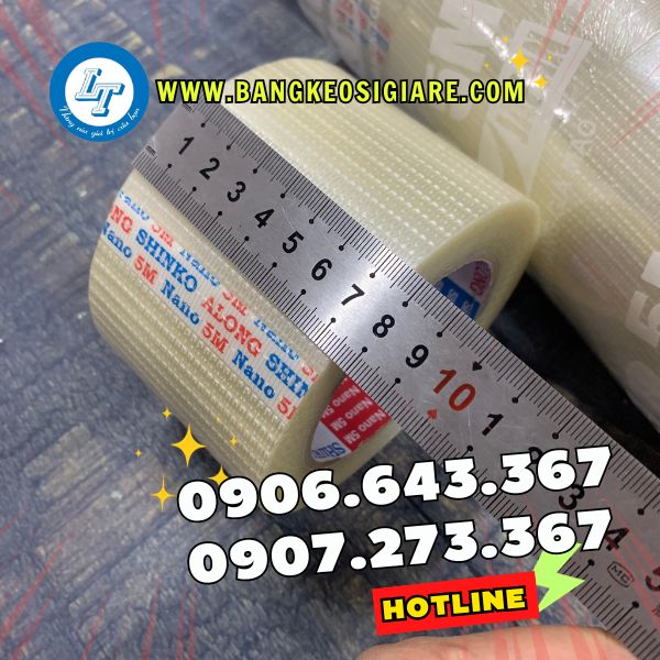 SỈ BĂNG KEO SỢI THỦY TINH 2 SỌC băng keo sợi thủy tinh 2 sọc 4f8