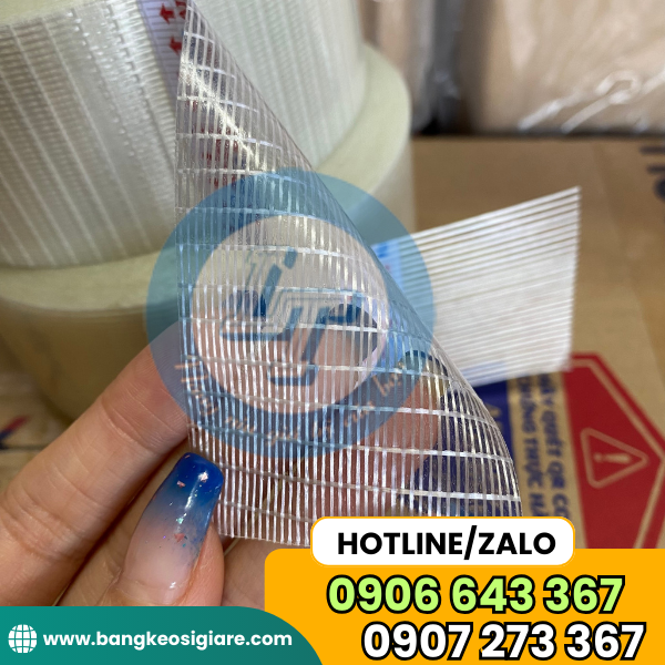 MUA SỈ LẺ BĂNG KEO GÂN SỢI THUỶ TINH CHỊU NHIỆT THEO CUỘN băng keo sợi thủy tinh 2 sợi