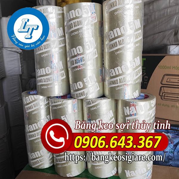 Kho băng keo sợi thủy tinh giá sỉ miền nam Băng keo sợi thủy tinh