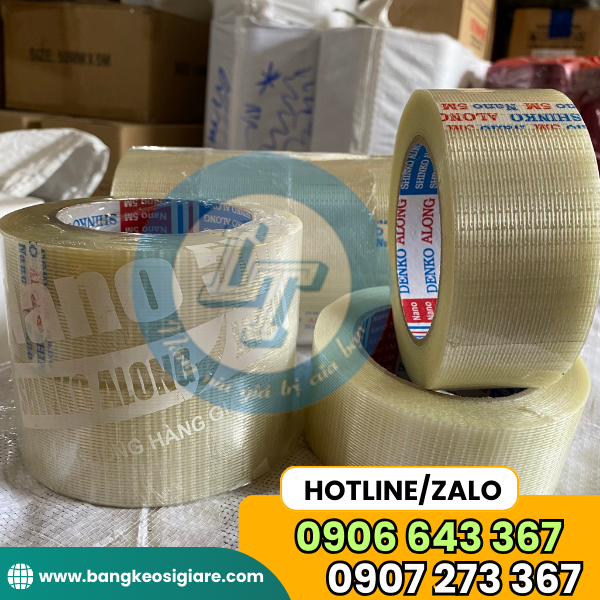 MUA SỈ LẺ BĂNG KEO GÂN SỢI THUỶ TINH CHỊU NHIỆT THEO CUỘN băng keo sợi thủy tinh
