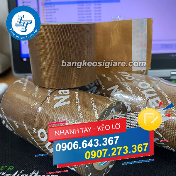 BĂNG KEO VẢI CHỊU NHIỆT TEFLON GIÁ SỈ RẺ NHẤT BĂNG KEO VẢI CHỊU NHIỆT TEFLON