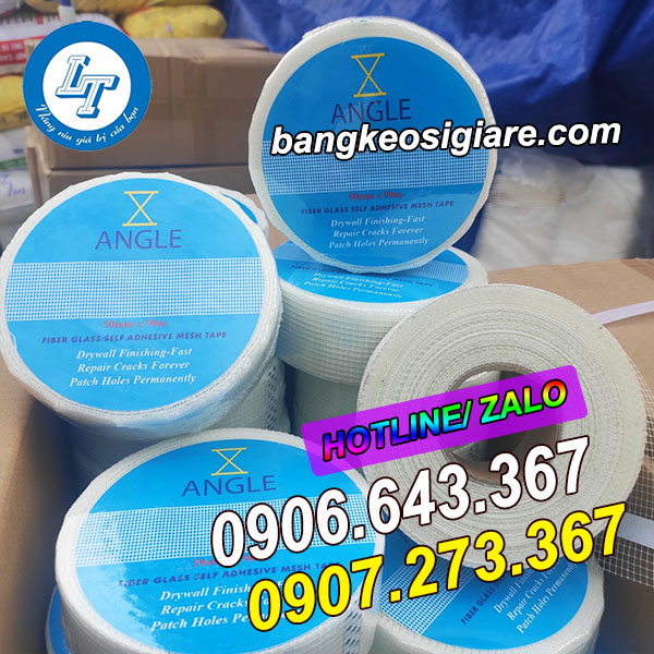 BĂNG DÍNH LƯỚI THẠCH CAO 5CM x 90M GIÁ SIÊU RẺ băng keo thạch cao giá rẻ