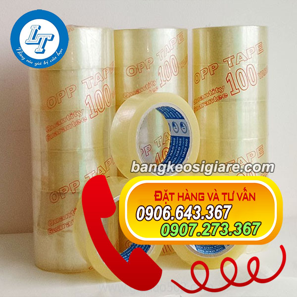 SỈ BĂNG KEO TRONG 5FX100Y, 200Y ĐÓNG THÙNG băng keo trong 100y