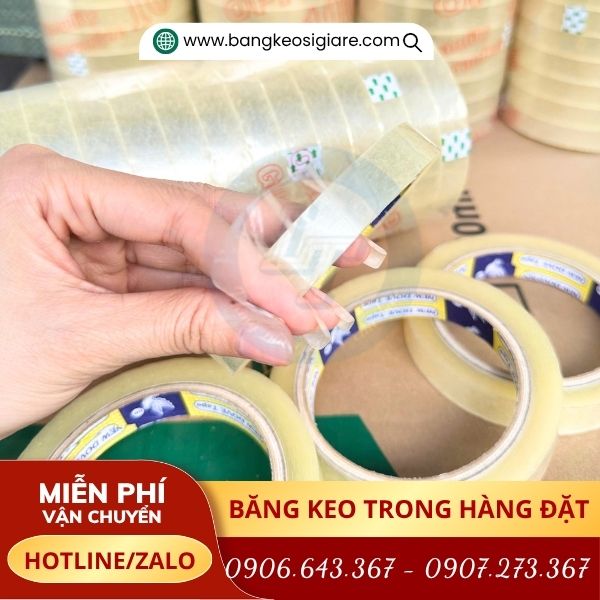 Băng keo trong 1f5 sản xuất theo yêu cầu Băng keo trong 1f5 sản xuất theo yêu cầu