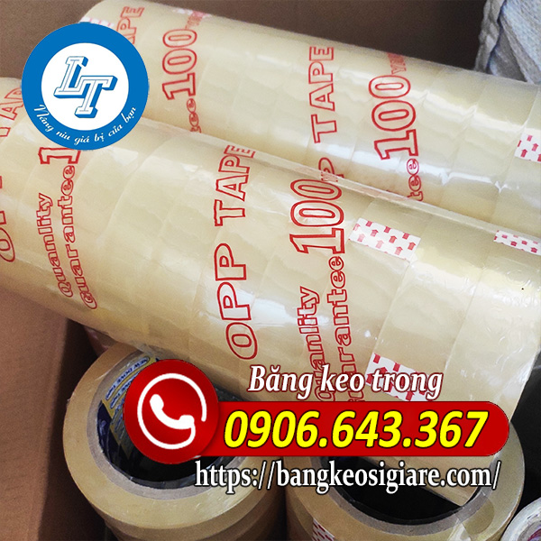 Sản xuất băng keo trong giá sỉ TPHCM Băng keo trong 2.4cm