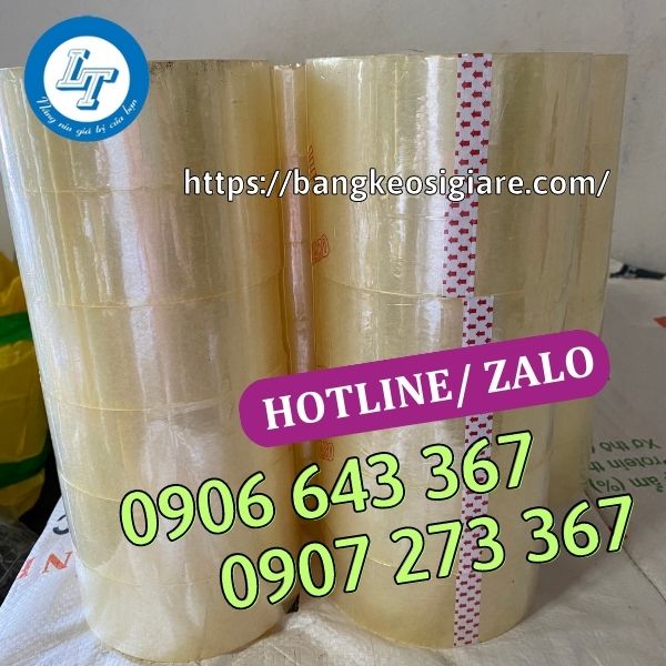 GIÁ SIÊU RẺ BĂNG KEO TRONG 4F8 ĐÓNG THÙNG băng keo trong 4f8 6 cuộn/cây