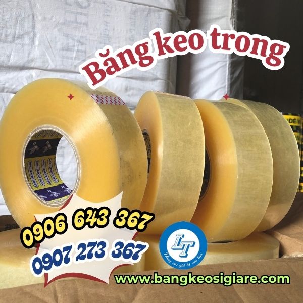 NGUỒN SỈ RẺ BĂNG KEO TRONG DÁN THÙNG CHO NGÀNH ĐÓNG GÓI băng keo trong 900g