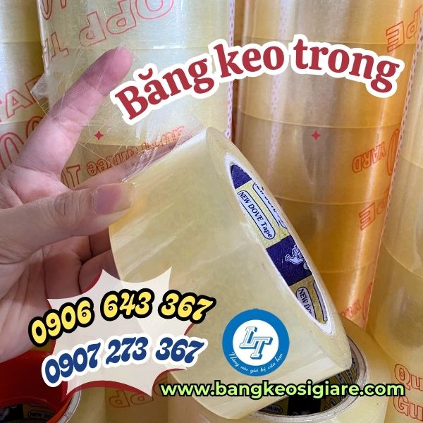 NGUỒN SỈ RẺ BĂNG KEO TRONG DÁN THÙNG CHO NGÀNH ĐÓNG GÓI băng keo trong dán chắc chắn