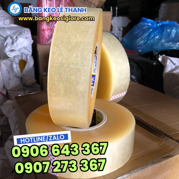 Băng keo trong trọng lượng 900g Băng keo trong trọng lượng 900g