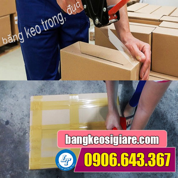 MUA SỈ BĂNG KEO TRONG, BĂNG KEO ĐỤC DÁN THÙNG băng keo trong đục dùng dán thùng